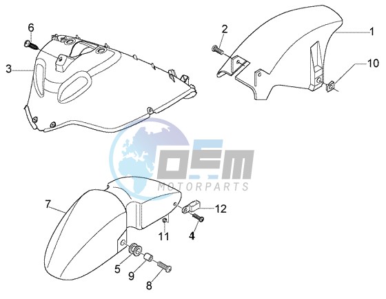 Wheel compartment-Mudguard