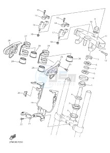 XJR1300C XJR 1300 (2PN3) drawing STEERING