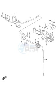 DF 25A drawing Clutch Rod Non-Remote Control