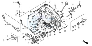 TRX300EX SPORTRAX drawing RIGHT CRANKCASE COVER