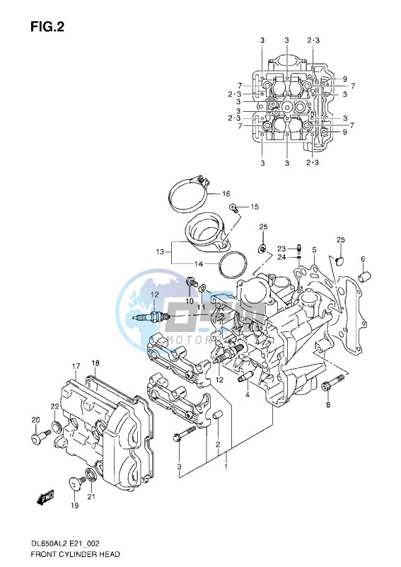 FRONT CYLINDER HEAD