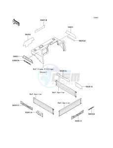 KAF 950 A [MULE 2510 DIESEL] (A1-A3) [MULE 2510 DIESEL] drawing DECALS-- KAF950-A1- -