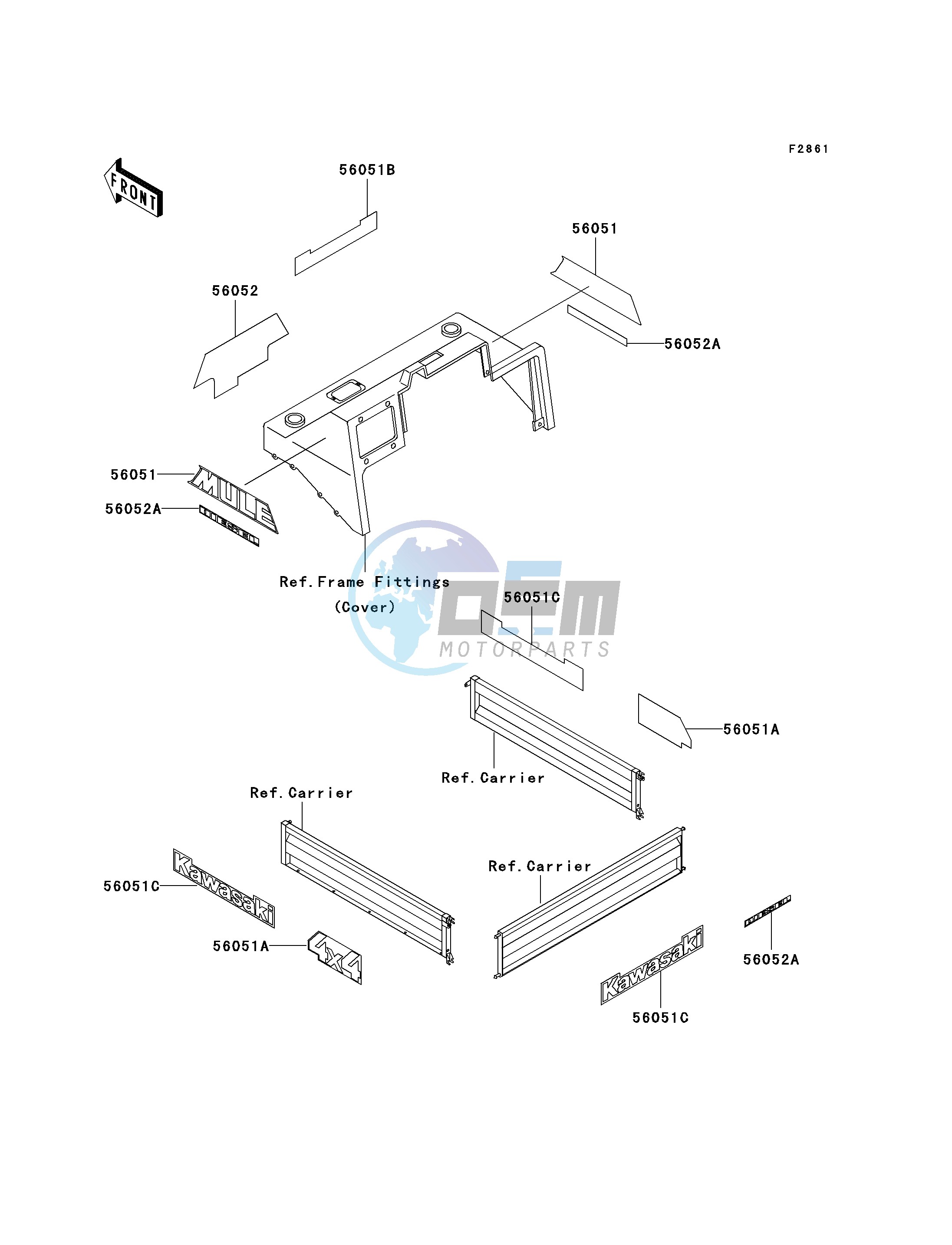 DECALS-- KAF950-A1- -