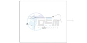 XL700VA9 France - (F / ABS CMF) drawing 12V DC SOCKET