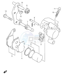 RM80 (E24) drawing FRONT CALIPER