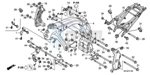 CB600F3A Australia - (U / ST) drawing FRAME BODY