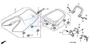 CBR125RWA Germany - (G / BLA) drawing SEAT