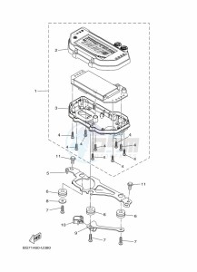 YZF320-A YZF-R3 (B7P1) drawing METER