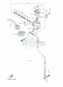 WR250F (BAK9) drawing FRONT MASTER CYLINDER