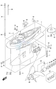 DF 175AP drawing Gear Case