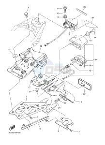 WR250R (32DR) drawing TAILLIGHT