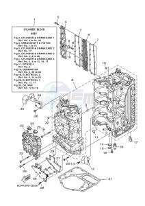 FL200FETX drawing CYLINDER--CRANKCASE-1