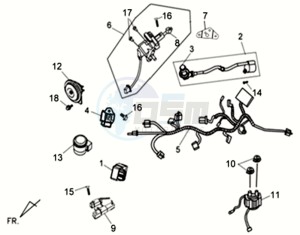 ALLO GT 45KMH 50 drawing WIRING HARNASS