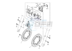 TDM 900 drawing FRONT BRAKE CALIPER