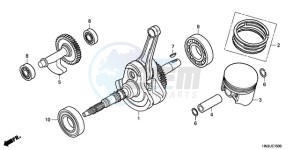 TRX500FAA Europe Direct - (ED) drawing CRANKSHAFT/PISTON