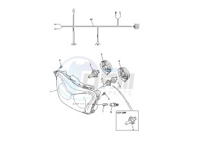 YZF R THUNDER ACE 1000 drawing HEADLIGHT