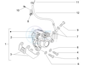 NRG 50 power DT serie speciale drawing Brakes hose  - Calipers