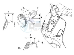 LX 150 4T E3 Vietnam drawing Head lights - Turn signal lamps