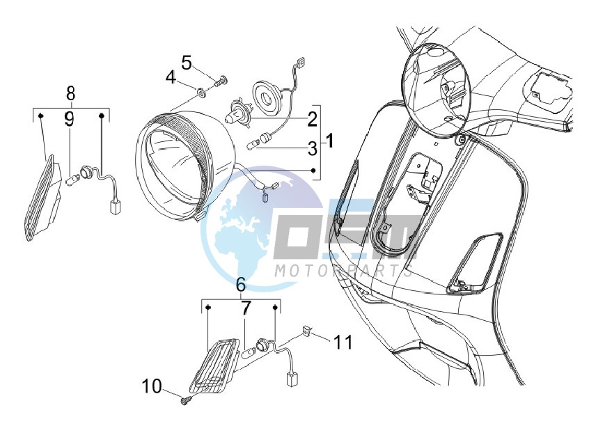 Head lights - Turn signal lamps