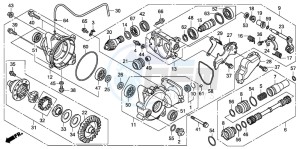 TRX420TE FOURTRAX ES drawing FRONT FINAL GEAR