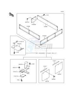 KAF 300 A [MULE 500] (A1) [MULE 500] drawing OPTIONAL PARTS-- REAR- -