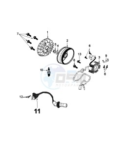 DJANGO 125 ALLURE drawing IGNITION PART