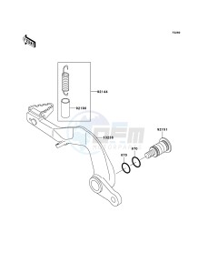 KX85 / KX85 II KX85B6F EU drawing Brake Pedal