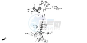 TRX400FA FOURTRAX AT drawing STEERING SHAFT