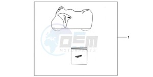 CBR1000RR9 Australia - (U / MME PSW SPC) drawing INDOOR CYCLE COVER