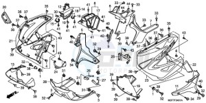 XL1000V9 E / MKH drawing UNDER COWL