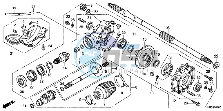 REAR BRAKE CALIPER