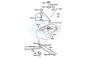 PEOPLE S 50 4T from 05-2009 drawing Fuel  tank