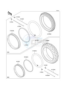 BN 125 A [ELIMINATOR 125] (A6F-A9F) A6F drawing TIRES