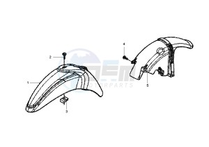 Liberty RST 125 drawing Mudguard