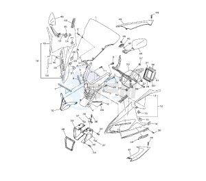 YZF R6 50TH 600 drawing COWLING