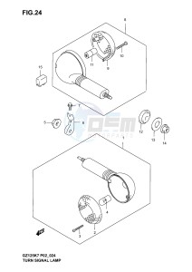 GZ125 (P02) drawing TURN SIGNAL LAMP