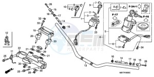 XL1000VA9 France - (F / ABS CMF) drawing HANDLE PIPE/TOP BRIDGE