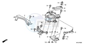 CBR1000RRA UK - (E / HRC MKH) drawing STEERING DAMPER