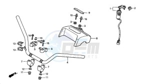 TRX450S drawing HANDLE PIPE