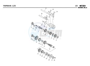 SMX-125-4T-BLUE drawing GEARBOX