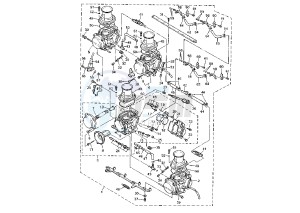 YZF R THUNDER CAT 600 drawing CARBURETOR