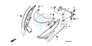 CB600FAA F / ABS CMF 25K drawing COWL