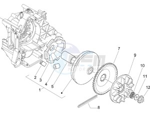 Fly 50 4t drawing Driving pulley