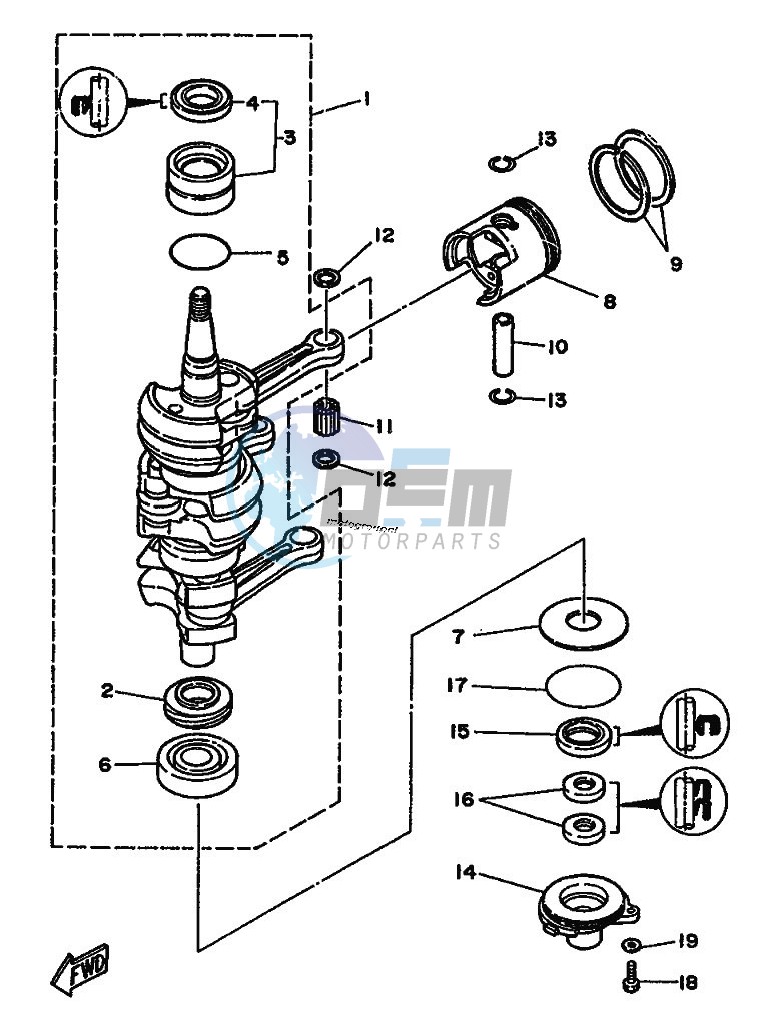 CRANKSHAFT--PISTON