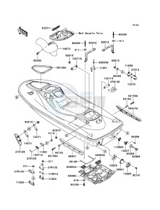 JET SKI STX-15F JT1500-A2 FR drawing Hull