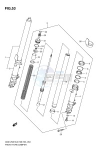 GSX1250FA (E28-E33) drawing FRONT DAMPER