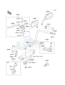 EN 500 C [VULCAN 500 LTD] (C6F-C9F) C6F drawing HANDLEBAR