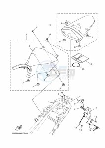 YZF250-A (B1X7) drawing SEAT