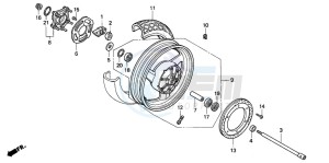 ST1100A drawing REAR WHEEL (ST1100)