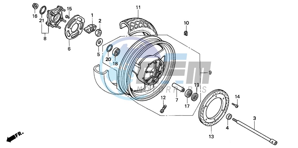 REAR WHEEL (ST1100)